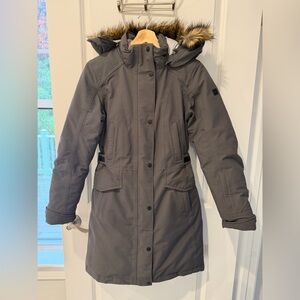 The North Face Women's Charcoal Goose Down Parka Ski Jacket extremely warm
